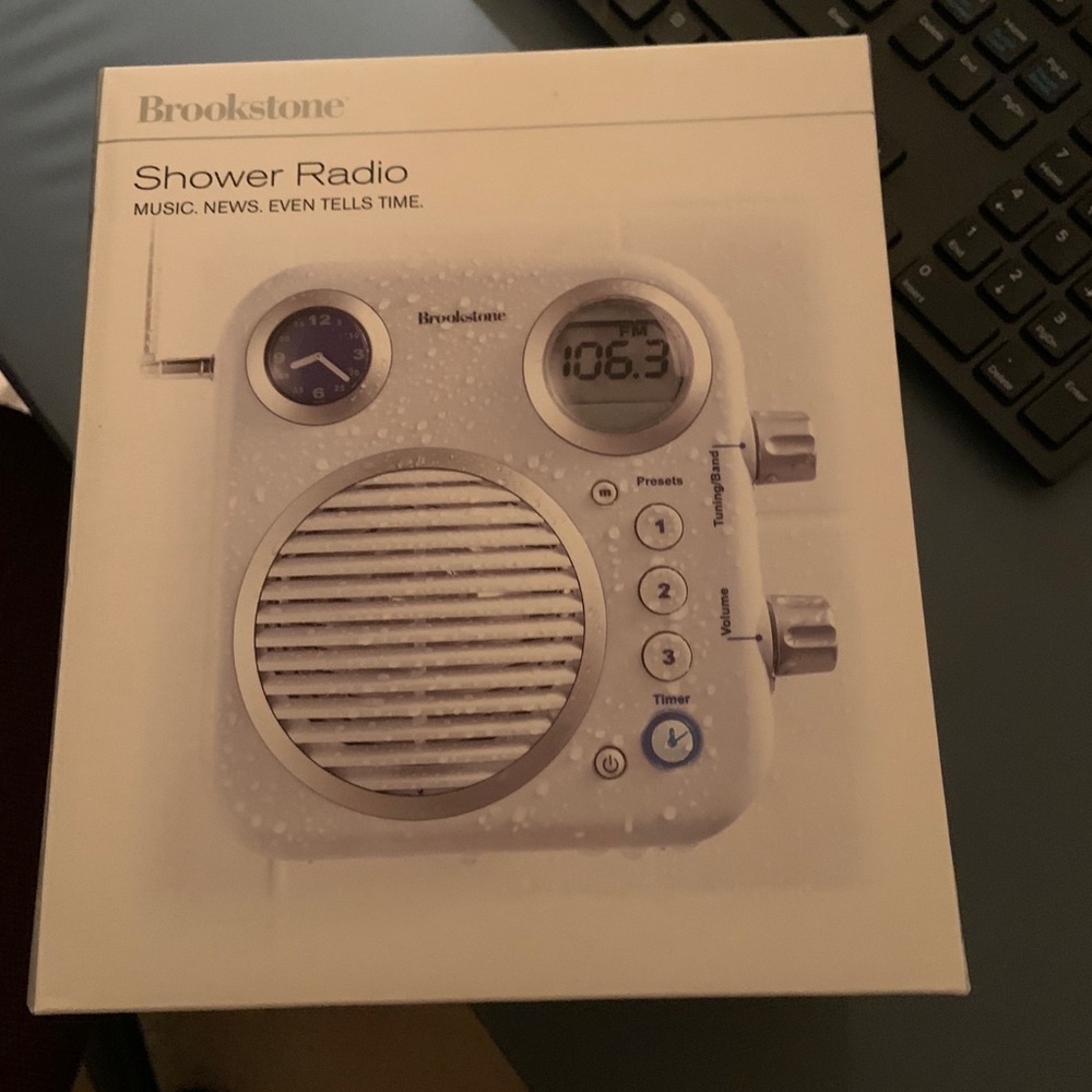 Brookstone Shower Radio